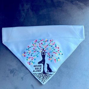 New Dog Bandana (no tags but never used) wrinkle resistant & raised design